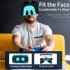 VRShinecon G11 VR Headset VR Goggles Headset With Adjustable High Definition Lens 3D Experience Compatible For Switch Game Console Blue and white