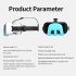VRShinecon G11 VR Headset VR Goggles Headset With Adjustable High Definition Lens 3D Experience Compatible For Switch Game Console Blue and white