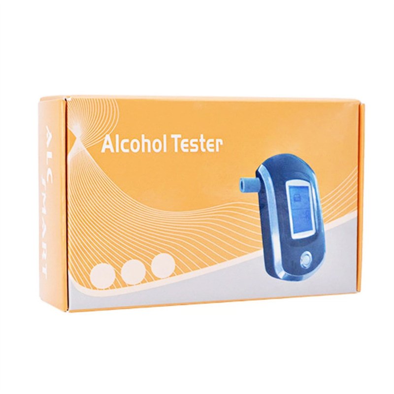 At6000 Digital Breath Alcohol-tester Lcd Screen Portable Breath Drunk Driving Analyzer with Mouthpiece