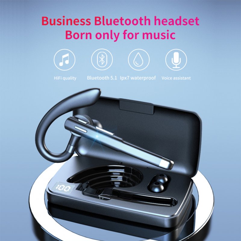 Yyk-520 2nd Generation Wireless Headset Business Ear-mounted Bluetooth 5.1 Hands-free Call Noise Reduction Headphones 