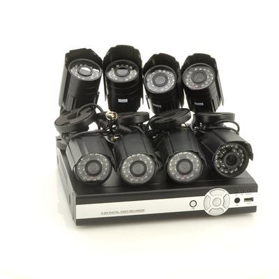 8CH DVR Surveillance System with 8 Cameras