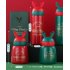 Vacuum Cup Christmas Stainless Steel Insulated Bottle with Antler Decoration red