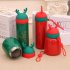Vacuum Cup Christmas Stainless Steel Insulated Bottle with Antler Decoration green