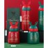 Vacuum Cup Christmas Stainless Steel Insulated Bottle with Antler Decoration green