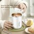 Vacuum Insulated Coffee Mug 500ml Large Capacity Anti scalding Double Wall 304 Stainless Steel Straw Cup With Lid white