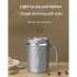 Vacuum Insulated Coffee Mug 500ml Large Capacity Anti scalding Double Wall 304 Stainless Steel Straw Cup With Lid white
