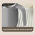 Vacuum Insulated Coffee Mug 500ml Large Capacity Anti scalding Double Wall 304 Stainless Steel Straw Cup With Lid white