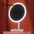 Vanity Mirror With Lights  1X 10X Magnifying Vanity Mirror  Smart Touch Control 3 Colors Dimmable Mirror 10inch Round Mirror With Stable Time Display Base  For 