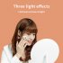 Vanity Mirror With Lights  1X 10X Magnifying Vanity Mirror  Smart Touch Control 3 Colors Dimmable Mirror 10inch Round Mirror With Stable Time Display Base  For 