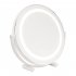 Vanity Mirror With Lights  Smart Touch Control 3 Colors Dimmable Mirror 360  Rotation 11 8 Inch Round Mirror With Stable Base  Lighted Makeup Mirror For Home Van