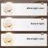 Vanity Mirror With Lights  Smart Touch Control 3 Colors Dimmable Mirror 360  Rotation 11 8 Inch Round Mirror With Stable Base  Lighted Makeup Mirror For Home Van