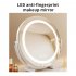 Vanity Mirror With Lights  Smart Touch Control 3 Colors Dimmable Mirror 360  Rotation 11 8 Inch Round Mirror With Stable Base  Lighted Makeup Mirror For Home Van