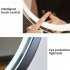 Vanity Mirror With Lights  Smart Touch Control 3 Colors Dimmable Mirror 360  Rotation 11 8 Inch Round Mirror With Stable Base  Lighted Makeup Mirror For Home Van