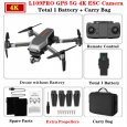 L109PRO GPS Drone 4K Quadcopter Mechanical Two-axis Anti-shake 5G WiFi FPV HD ESC Camera Brushless Helicopter 25mins Flight Time Single battery_Carrying case
