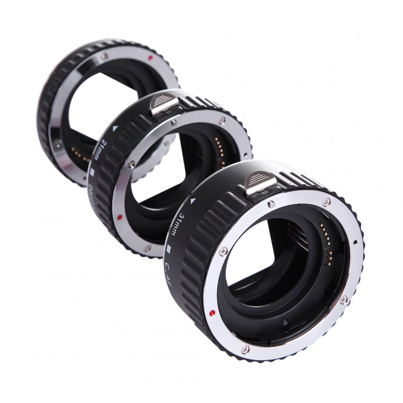 Auto Focus AF Extension Tube Set for Canon SLR Camera EF-S Lens Plastic Tube Metal Bayonet 