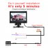 Vehicle Backup Camera 7 inch Monitor Kit Waterproof Ahd 1080p Night Vision Rear View Camera Black