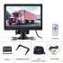 Vehicle Backup Camera 7 inch Monitor Kit Waterproof Ahd 1080p Night Vision Rear View Camera Black
