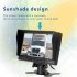 Vehicle Backup Camera 7 inch Monitor Kit Waterproof Ahd 1080p Night Vision Rear View Camera Black