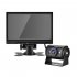 Vehicle Backup Camera 7 inch Monitor Kit Waterproof Ahd 1080p Night Vision Rear View Camera Black