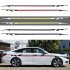 Vehicle Body Modification Waist Car Sticker Side Door Long Track Racing Body Auto Stickers Vinyl Decal Stickers Black   red