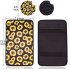 Vehicle Center Console Armrest Cover Pad Universal Fit Soft Stylish Sunflowers Pattern Comfort Center Console Armrest Cushion Armrest   2 coasters