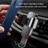 Vehicle Mount Air Outlet Phone Auto locked Gravity Universal Phone Stand Mount Silver