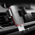 Vehicle Mount Air Outlet Phone Auto locked Gravity Universal Phone Stand Mount Silver