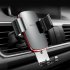 Vehicle Mount Air Outlet Phone Auto locked Gravity Universal Phone Stand Mount Space gray