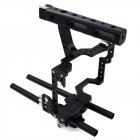 Veledge VD-07 Rod Rig DSLR Camera Video Cage Kit Stabilizer for Sony Gh4 A7S A7 A7R A7Rii A7Sii Camera Accessories black