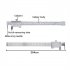 Vernier Caliper 0 7 8 Inch Stainless Steel Parallel Marking Vernier Caliper With 2 Needles  Clear Scale  Polished Marking Gauge Measuring Tool marking vernier c