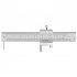 Vernier Caliper 0 7 8 Inch Stainless Steel Parallel Marking Vernier Caliper With 2 Needles  Clear Scale  Polished Marking Gauge Measuring Tool marking vernier c