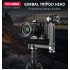 Vertical Gimbal Tripod Head Aluminium Alloy 1 4 or 3 8 Screw for DSLR Telephoto Lens Camera Quick Release Plate black