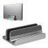 Vertical Laptop Stand Desktop Stand Adjustable Laptop Holder for MacBook Pro Air Microsoft Surface gray