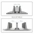 Vertical Laptop Stand Double Desktop Stand Holder with Adjustable Dock  Up to 17 3 Inch  Silver