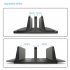 Vertical Laptop Stand Double Desktop Stand Holder with Adjustable Dock  Up to 17 3 Inch  black