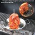 Vertical Rotisserie Pan With Vertical Skewer Grill  Stainless Steel Vertical Barbecue Stand With 3 Sizes Skewer  Detachable Barbecue Accessories Set 304 true co