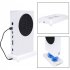 Vertical Stand With 2 Cooling Fans Dual Usb Ports 3 Level Cooler Compatible For Xbox Series S Game Console White