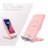 Vertical Wireless Fast Charger Micro Usb Interface Intelligent Display Charging Pad Compatible For Iphone8 X Note10 S9s8 pink  with fan 