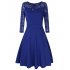 VeryAnn Women A Line Cocktail Dress Empire Lace Fit and Flare Dress7QYG
