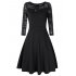 VeryAnn Women A Line Cocktail Dress Empire Lace Fit and Flare Dress7QYG