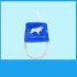 Veterinary Blood Pressure Cuff Animal Pet Sphygmomanometer Cuff Belt Pet Arm Blood Pressure Replacement Cuff No  2 blue TPU