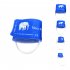 Veterinary Blood Pressure Cuff Animal Pet Sphygmomanometer Cuff Belt Pet Arm Blood Pressure Replacement Cuff No  2 blue TPU