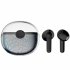 Vg58 Bluetooth compatible  Headset Fashion Tws Colorful Breathing Light Semi in ear Transparent Warehouse Wireless Sports Headphones black