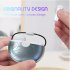 Vg58 Bluetooth compatible  Headset Fashion Tws Colorful Breathing Light Semi in ear Transparent Warehouse Wireless Sports Headphones White