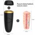 Vibrating Male Masturbator Cup Detachable Pocket Pussy for Men Treediride Realistic Textured Vagina Stroker black