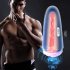 Vibrating Male Masturbator Cup Detachable Pocket Pussy for Men Treediride Realistic Textured Vagina Stroker black
