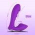 Vibrator G Spot Double Head Vibrator Clitoral Nipple Vibrator with 10 Frequency Double Motor Vibration Purple