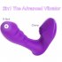 Vibrator G Spot Double Head Vibrator Clitoral Nipple Vibrator with 10 Frequency Double Motor Vibration Red
