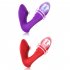 Vibrator G Spot Double Head Vibrator Clitoral Nipple Vibrator with 10 Frequency Double Motor Vibration Red