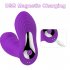 Vibrator G Spot Double Head Vibrator Clitoral Nipple Vibrator with 10 Frequency Double Motor Vibration Red